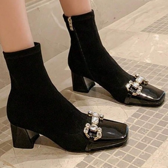 🆕 Vintage Patent Ankle Boots - Picture 12 of 15